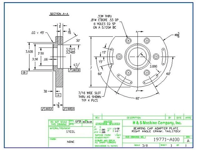 Custom Bonded Components Dimension Drawings