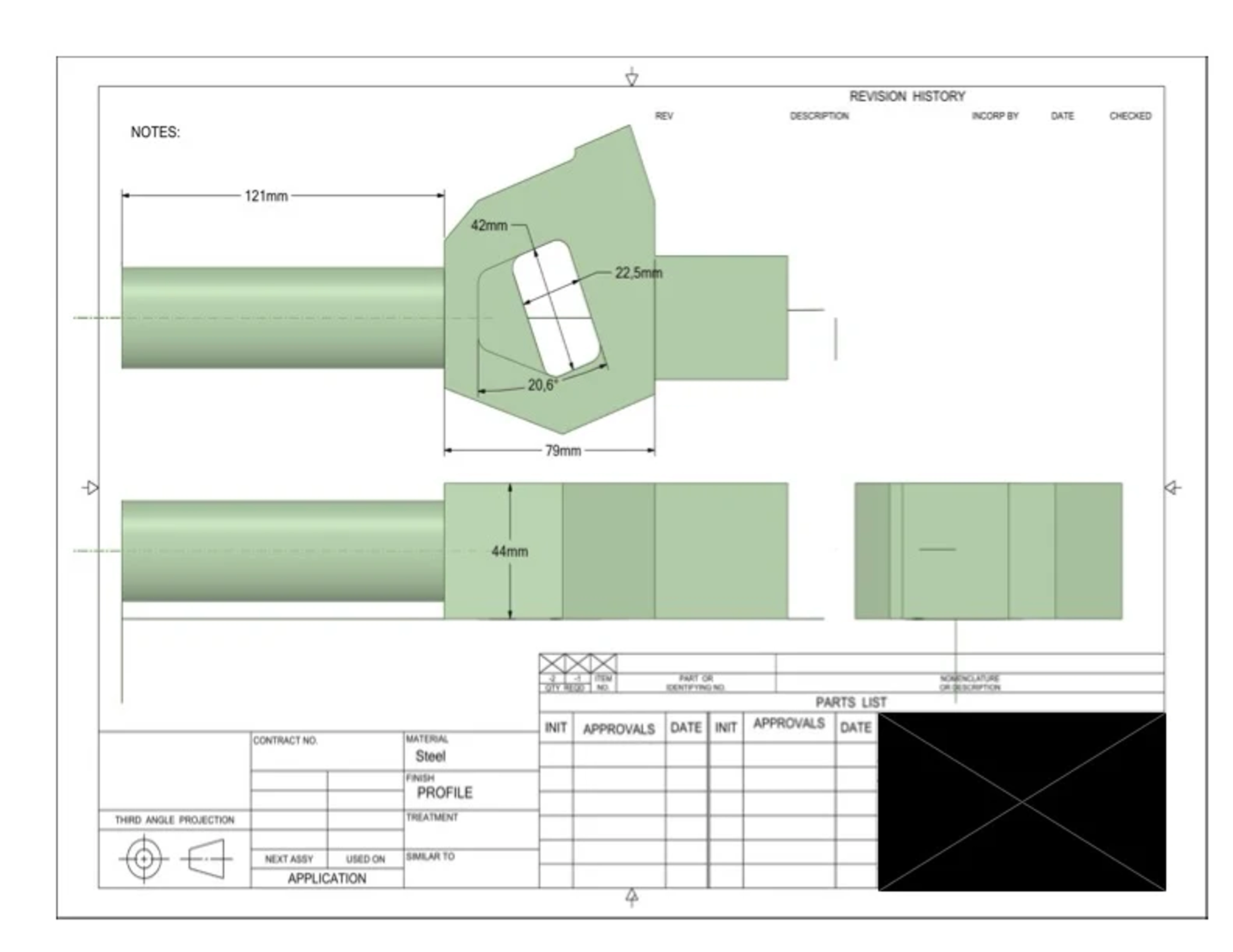 Custom-Machined PVDF Components Dimension Drawings