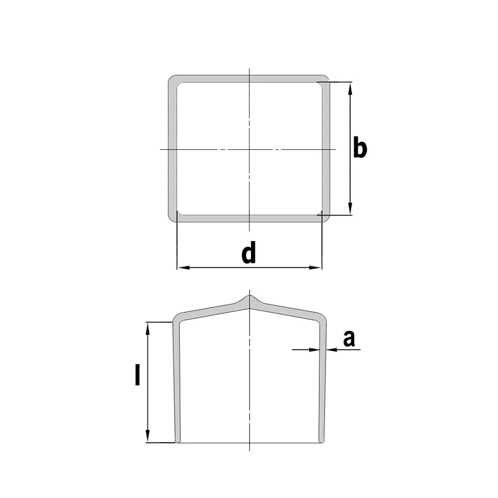 Custom PVC Dip-Moulded Components Dimension Drawings
