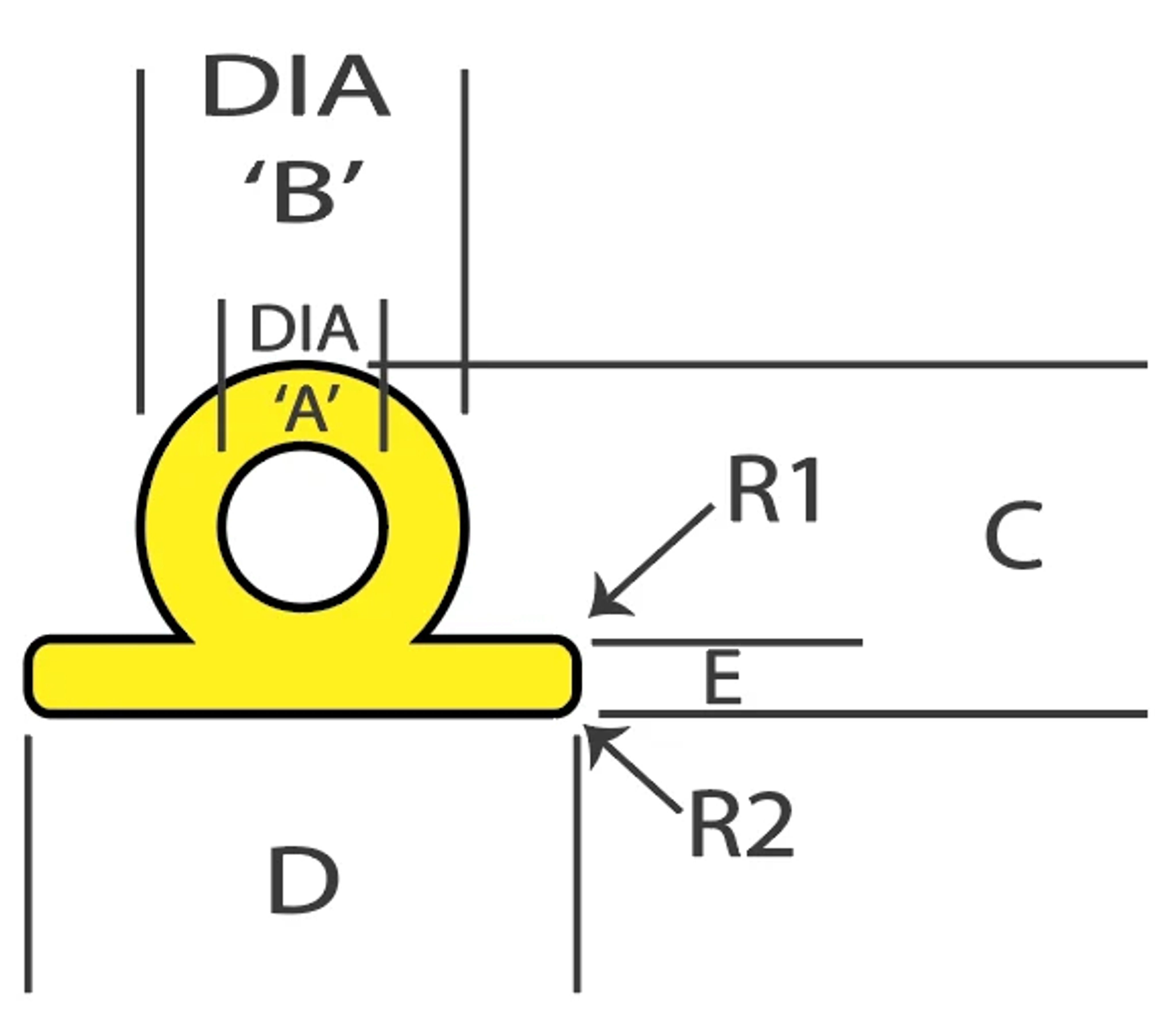 FKM / Viton Moulded Components Dimension Drawings