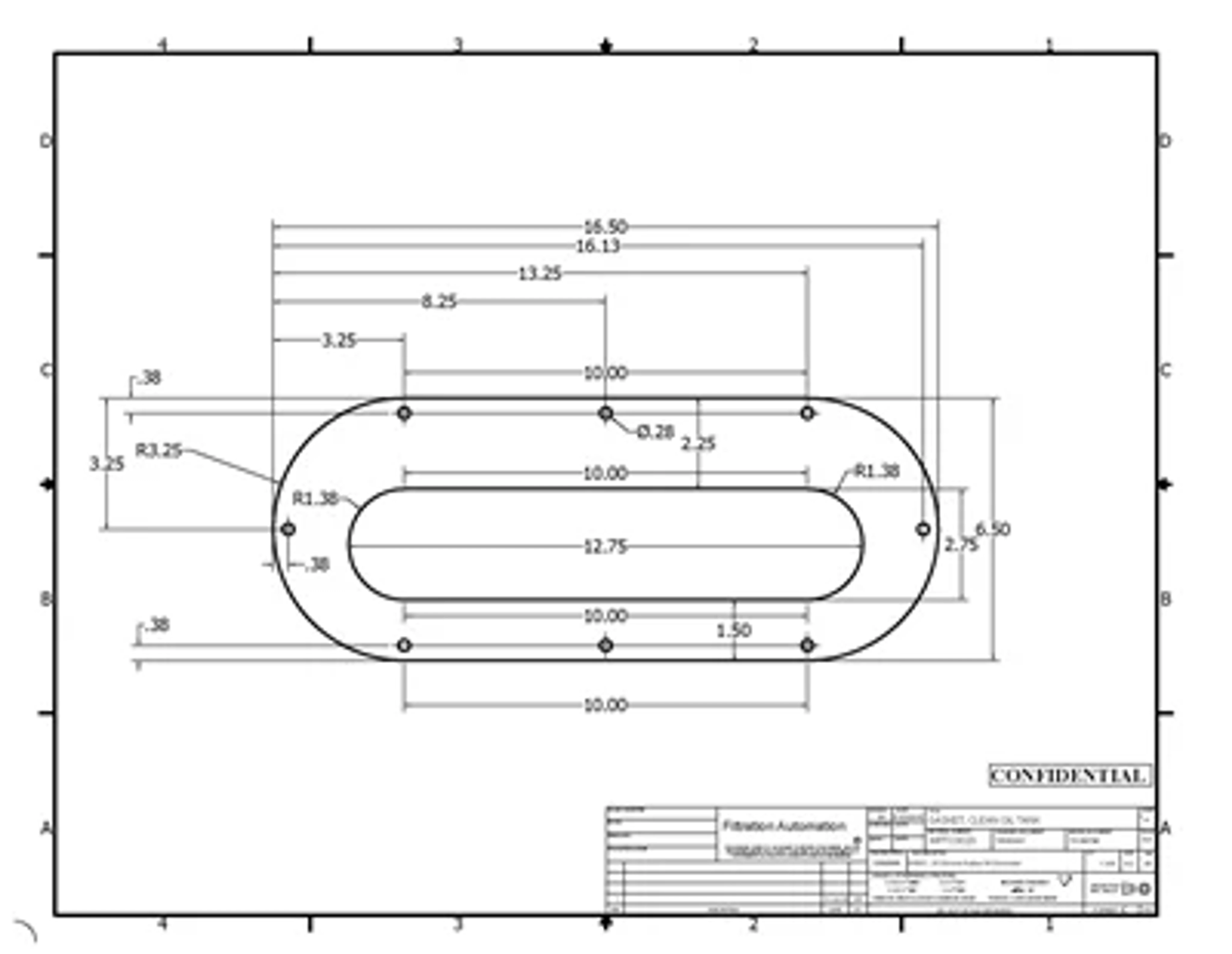 General-Purpose Silicone Sheets Dimension Drawings