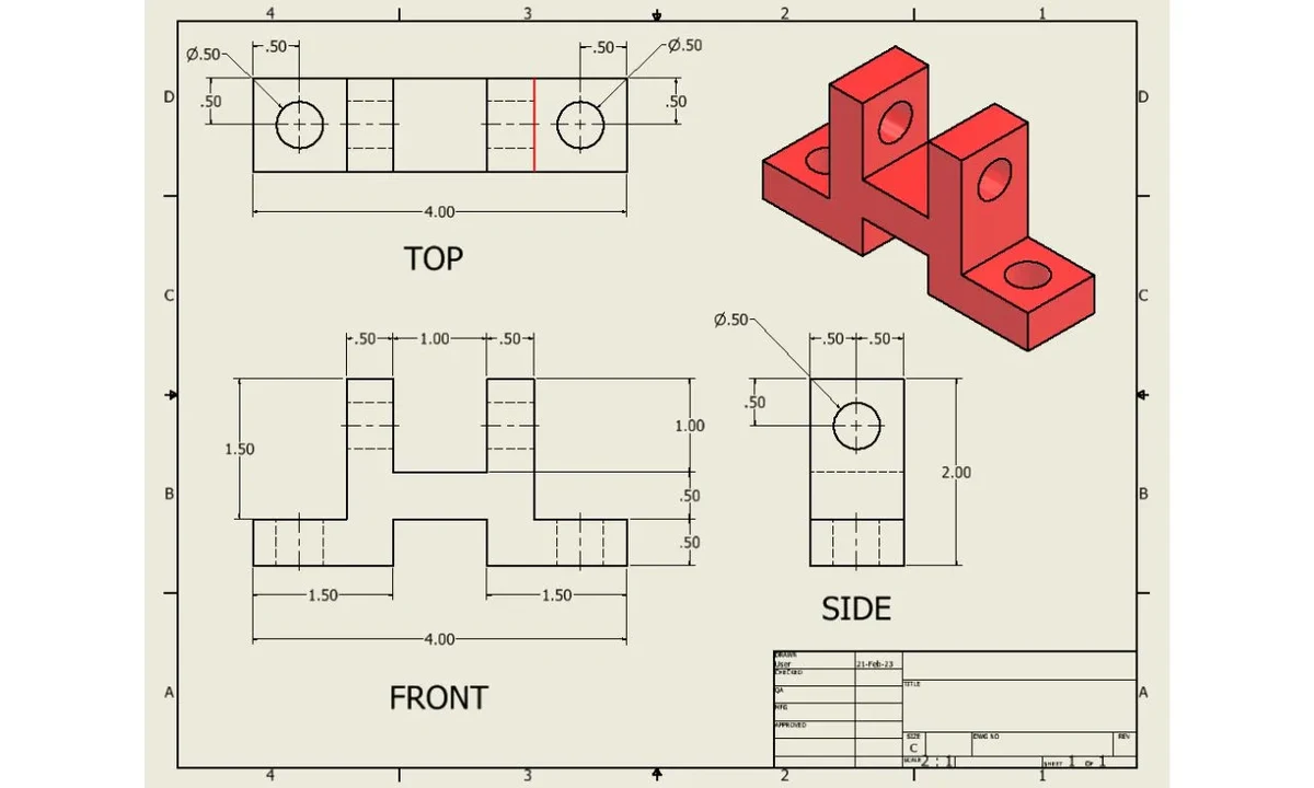 PTFE Bushes Dimension Drawings