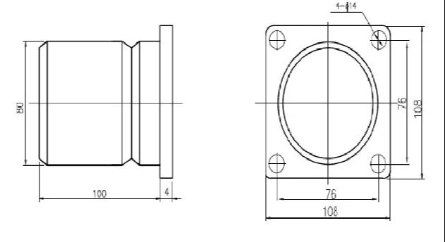 PU Buffers Dimension Drawings