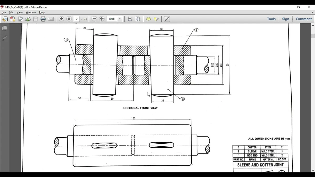 PU Sleeves Dimension Drawings