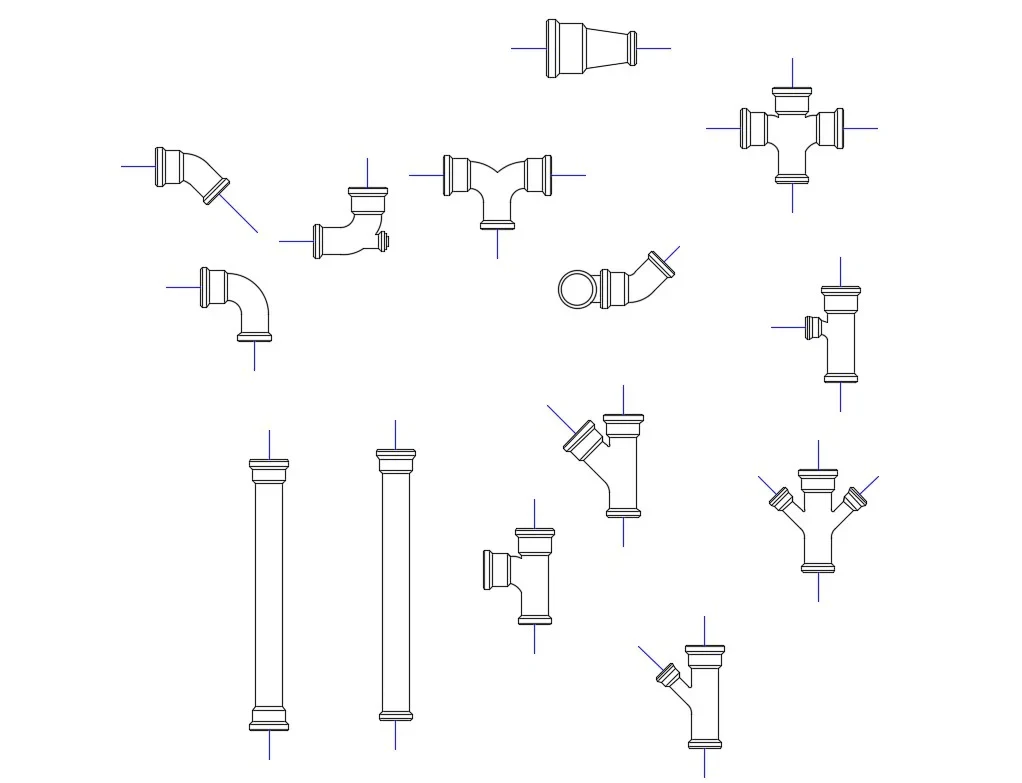 PVC Products Dimension Drawings