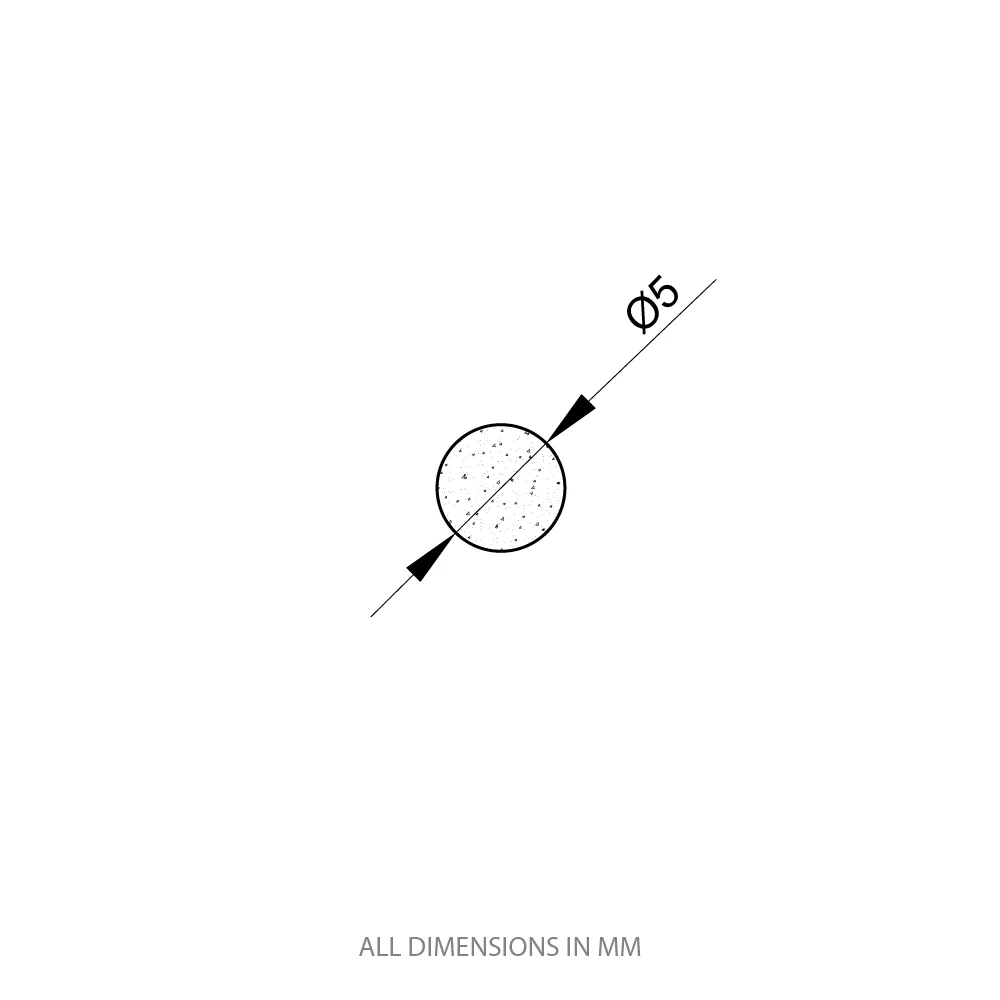 Silicone Cords Dimension Drawings