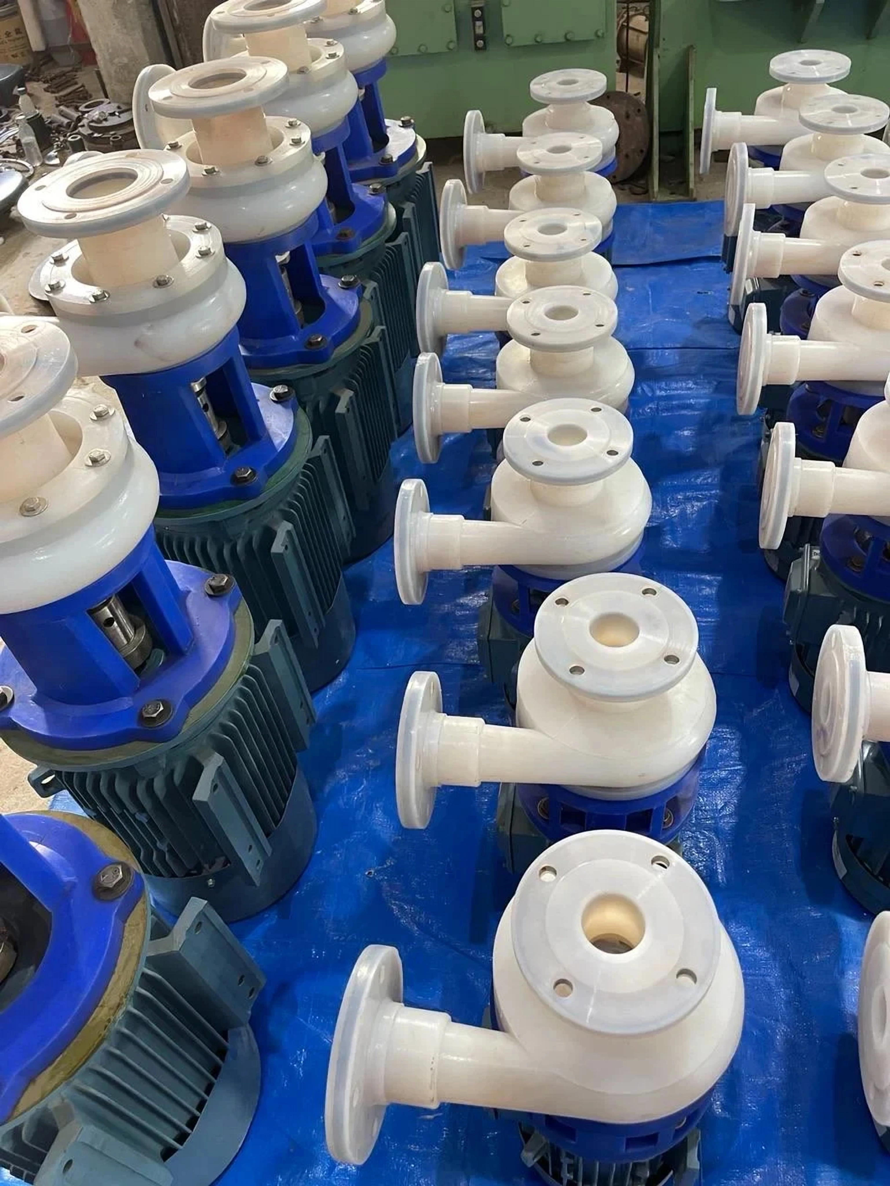 Custom-Machined PVDF Components Production Batch Gallery