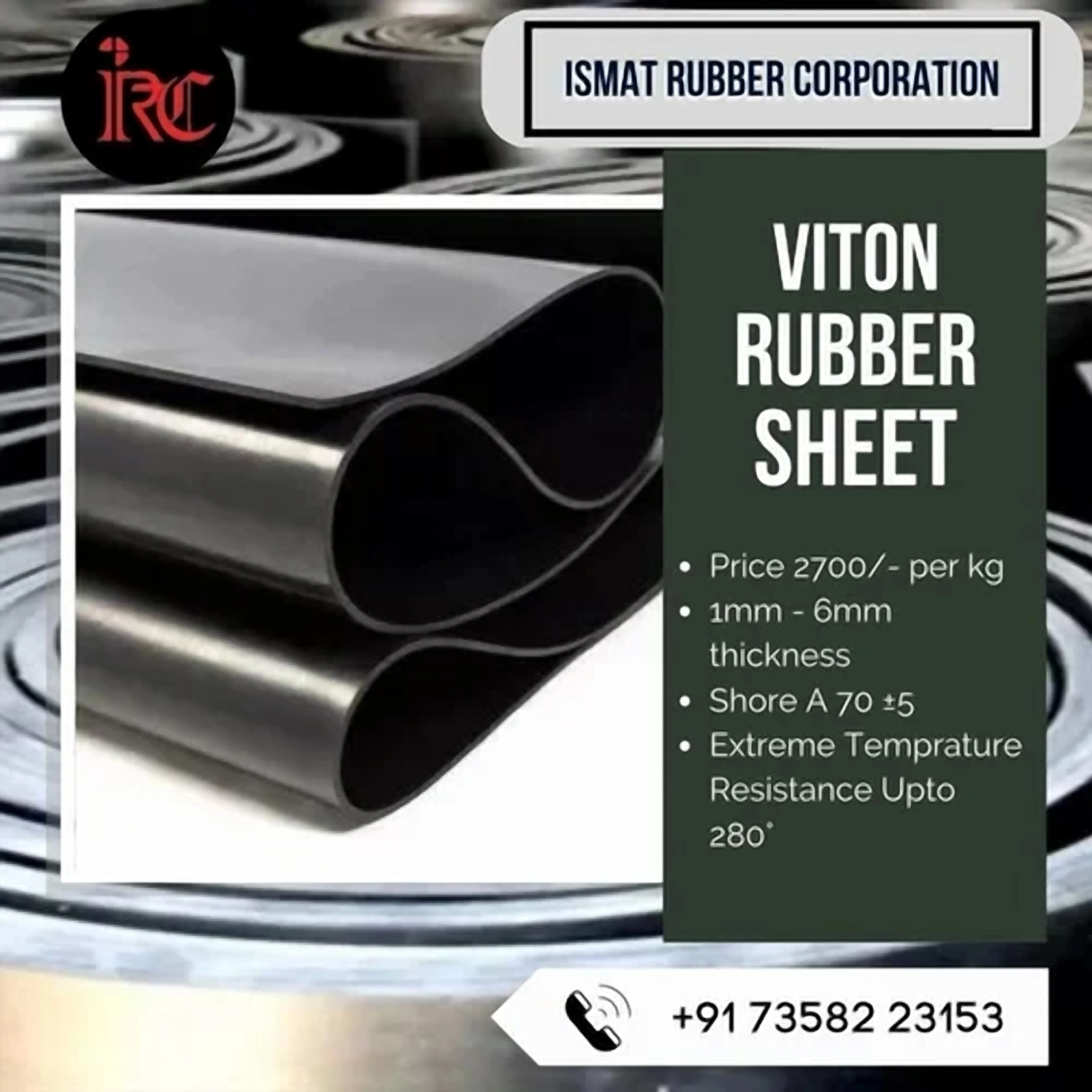 FKM / Viton Rubber Sheets Production Batch Gallery
