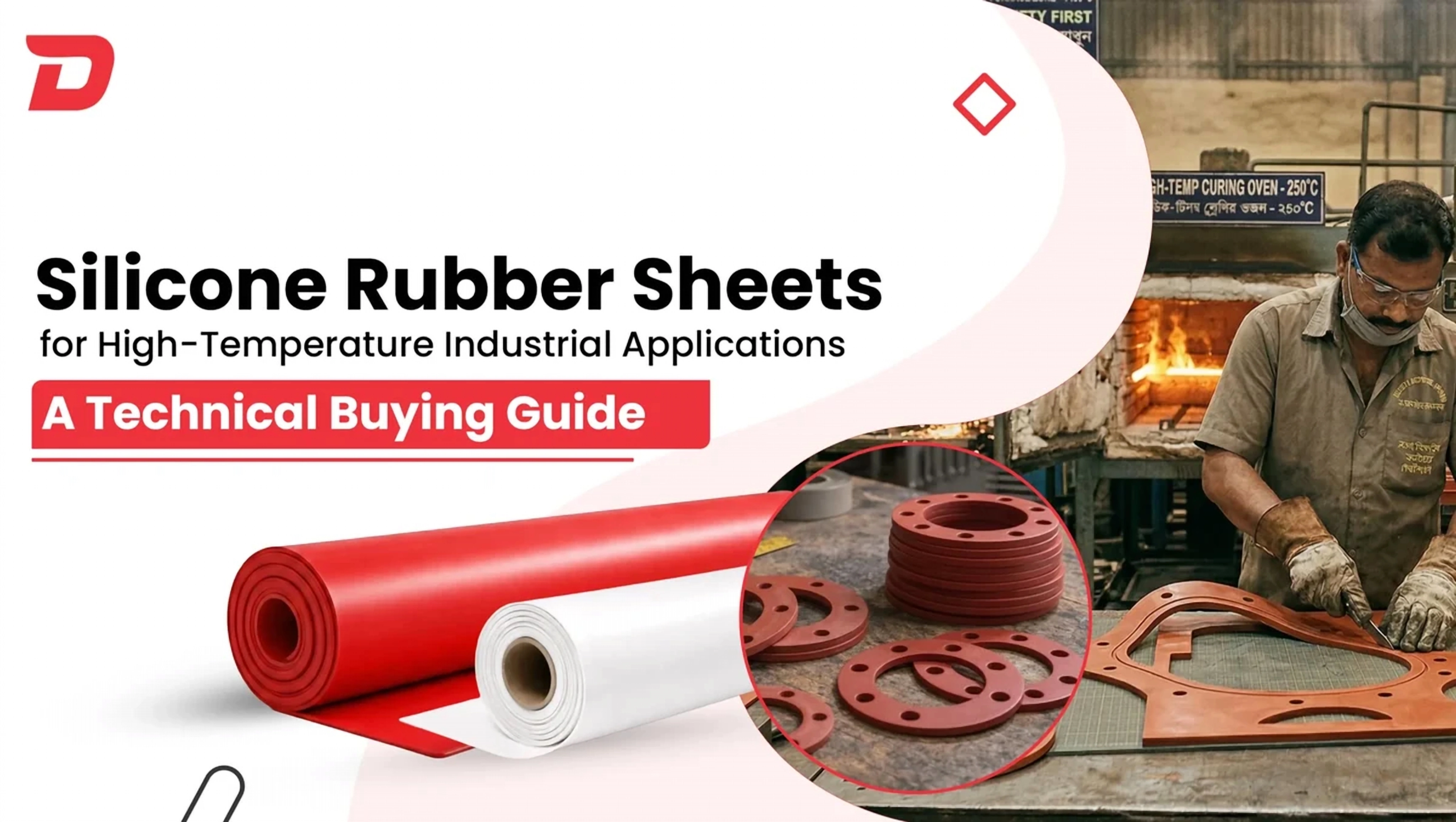 High-Temperature Silicone Sheets Production Batch Gallery