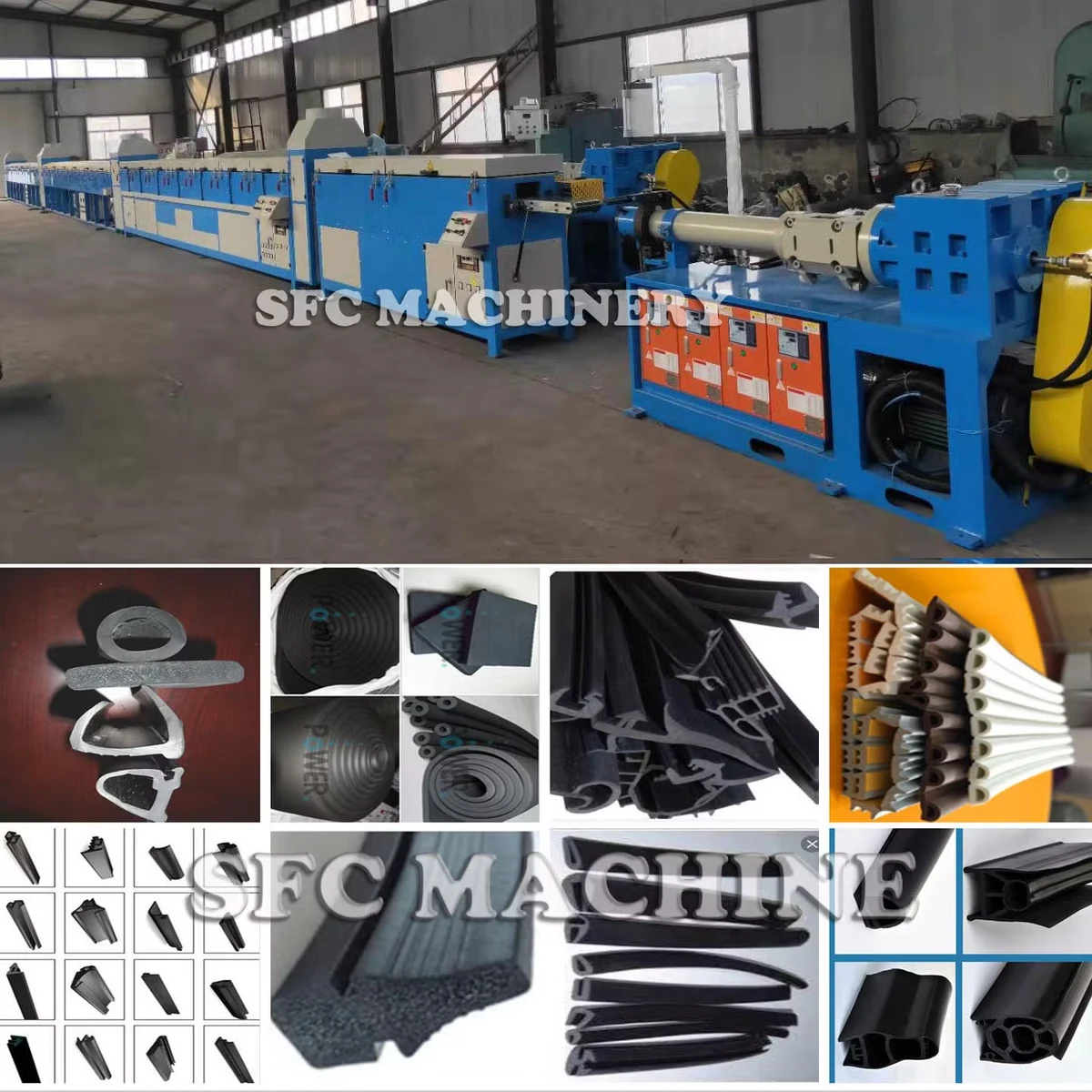Solid Rubber Profiles Production Batch Gallery