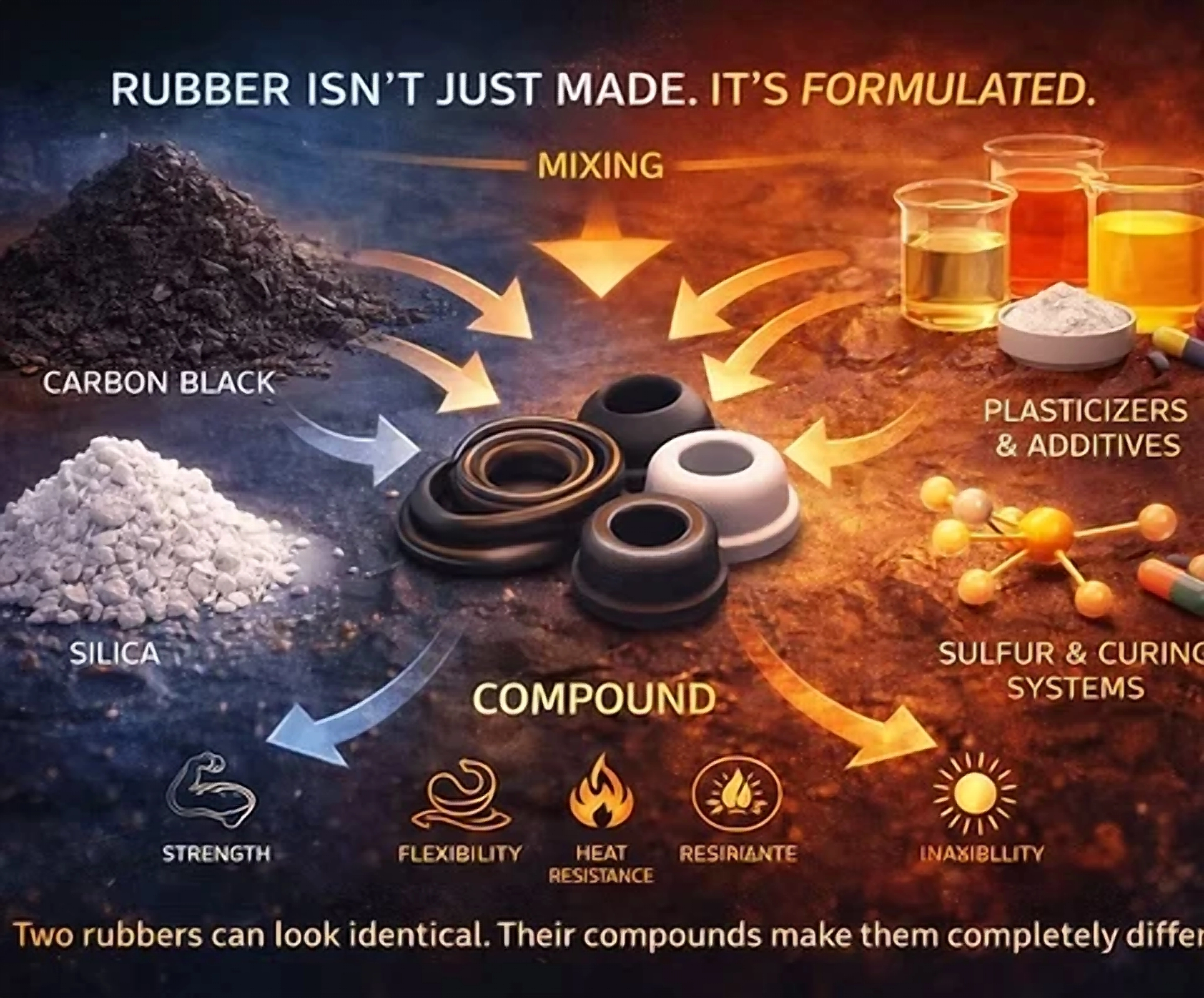 Rubber Plugs & Caps Polymer Matrix & Formulation
