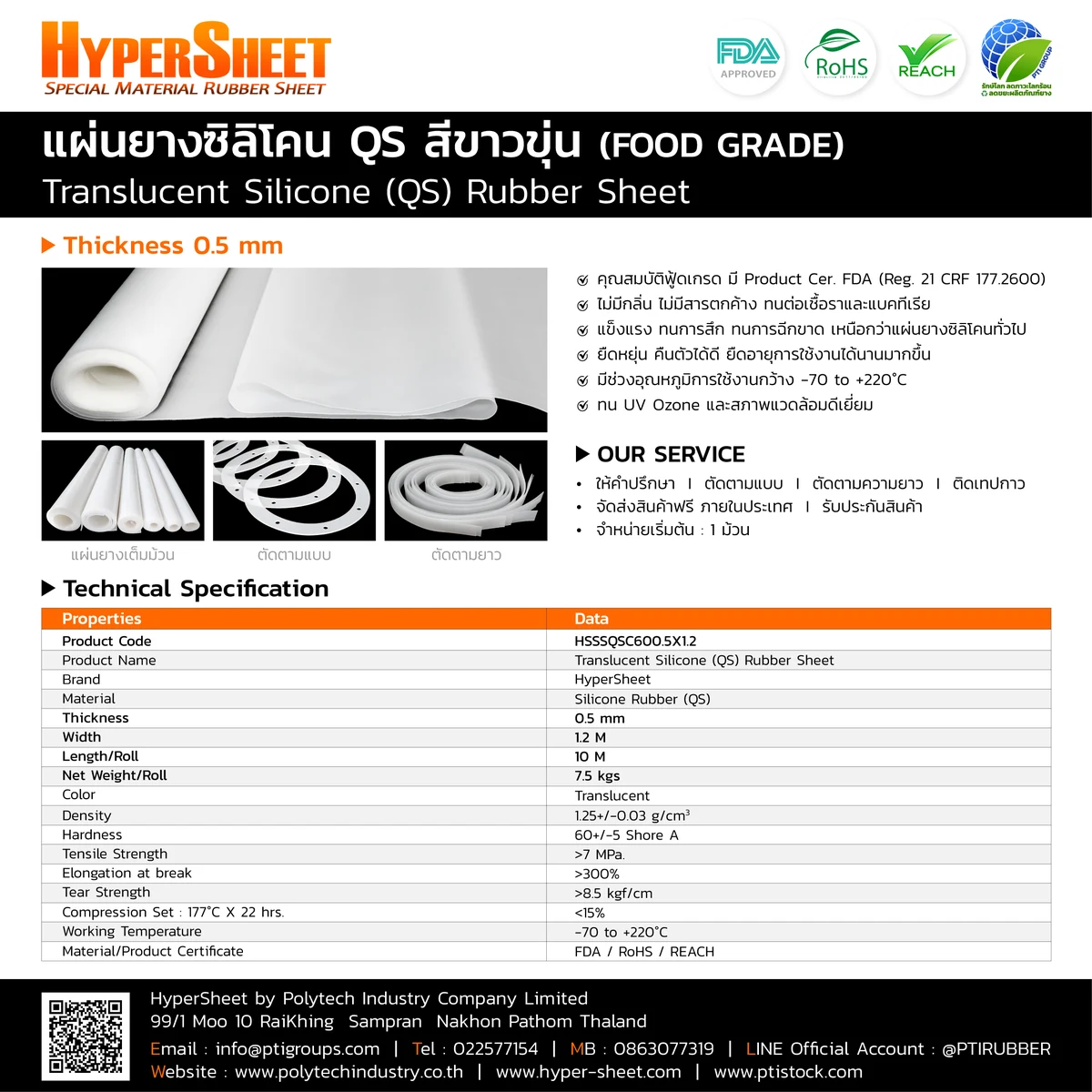 Translucent Silicone Sheets Polymer Matrix & Formulation
